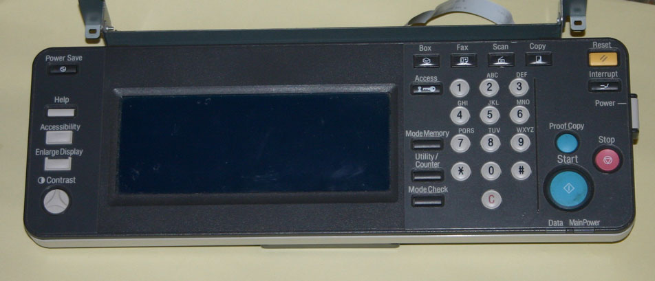 Control panel assy Bizhub C250 / C252 / C352